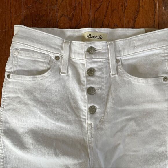 Madewell High Rise Skinny Crop White Jeans 26 NWT - Picture 2 of 5